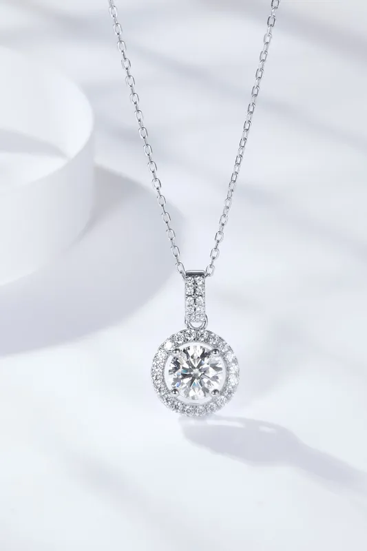 2 Carat Moissanite Round Pendant Necklace sold by Gigi Laurent