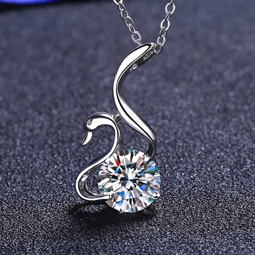 2 Carat Moissanite 925 Sterling Silver Necklace sold by Gigi Laurent