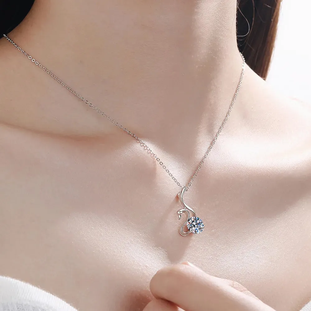 2 Carat Moissanite 925 Sterling Silver Necklace sold by Gigi Laurent product image thumbnail 4