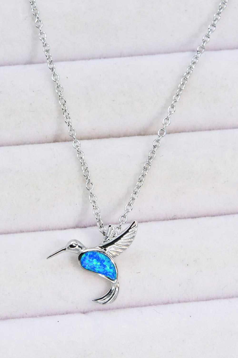 Opal Bird 925 Sterling Silver Necklace sold by Gigi Laurent