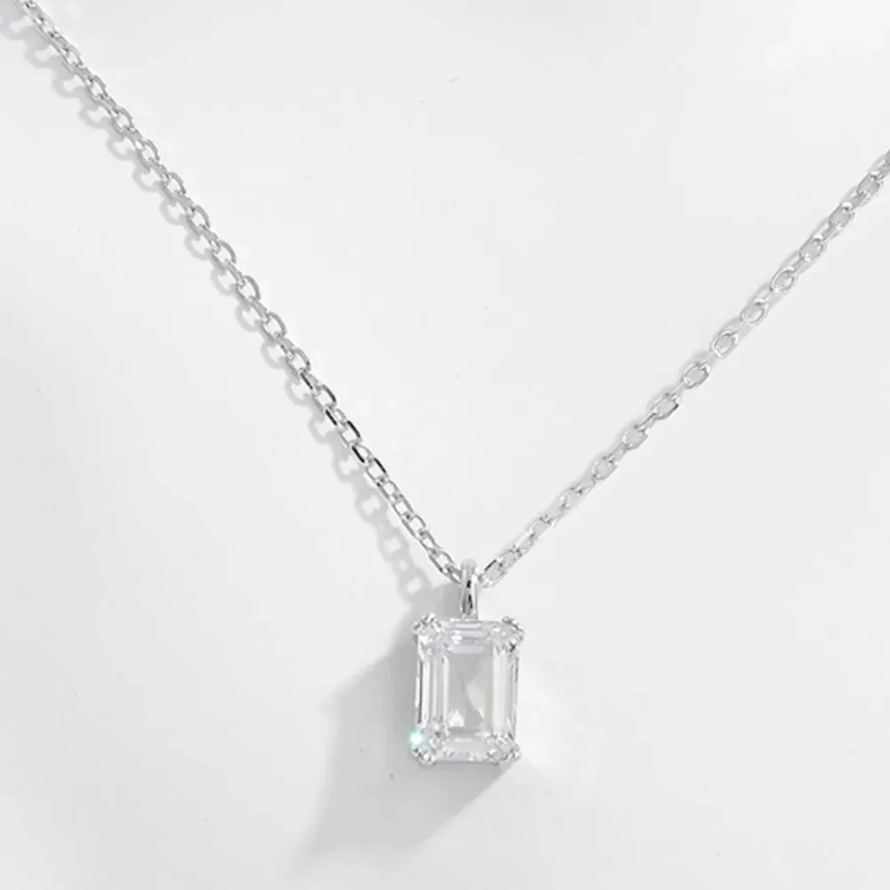 925 Sterling Silver Zircon Pendant Necklace sold by Gigi Laurent product image thumbnail 3