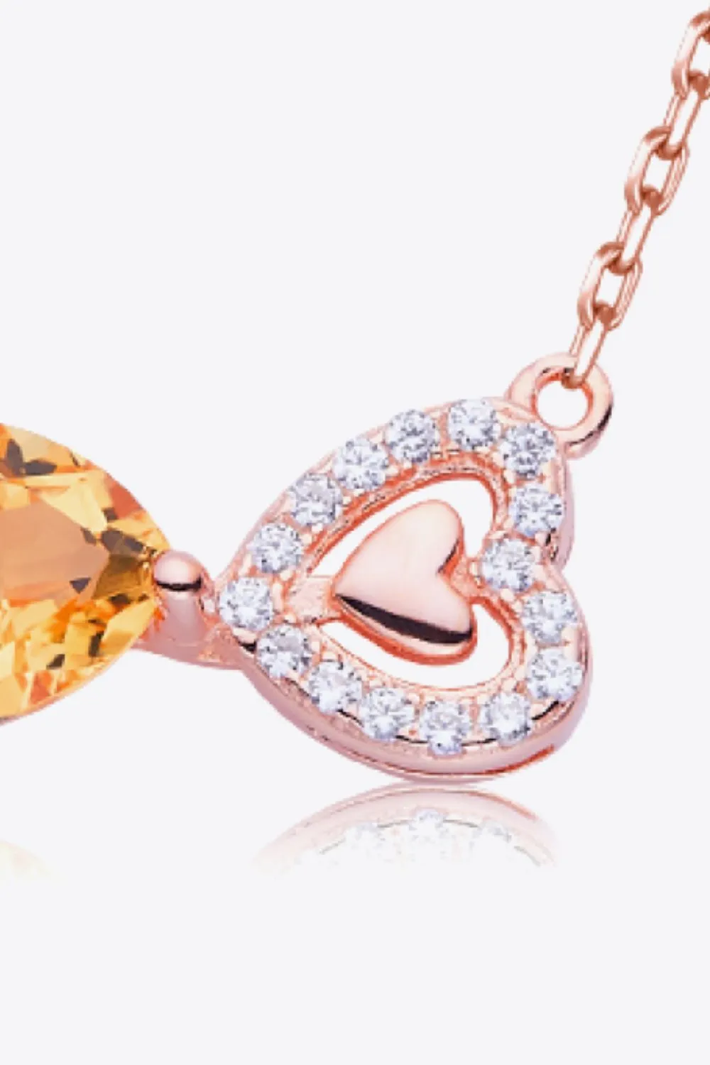 Citrine Heart 925 Sterling Silver Necklace sold by Gigi Laurent product image thumbnail 3