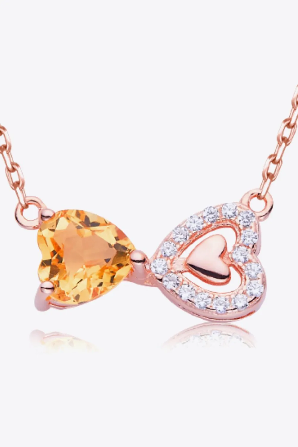Citrine Heart 925 Sterling Silver Necklace sold by Gigi Laurent product image thumbnail 2