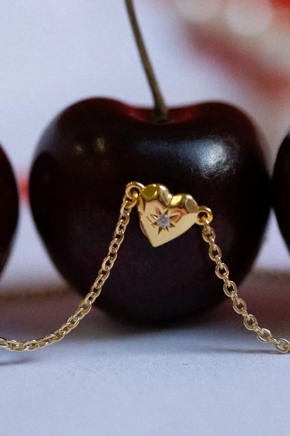 Zircon Heart Pendant Necklace sold by Gigi Laurent product image thumbnail 3