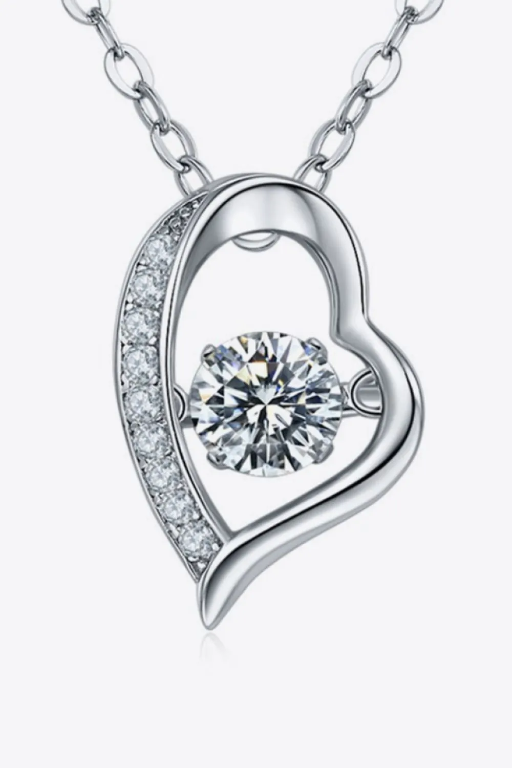 925 Sterling Silver Moissanite Pendant Necklace sold by Gigi Laurent product image thumbnail 2