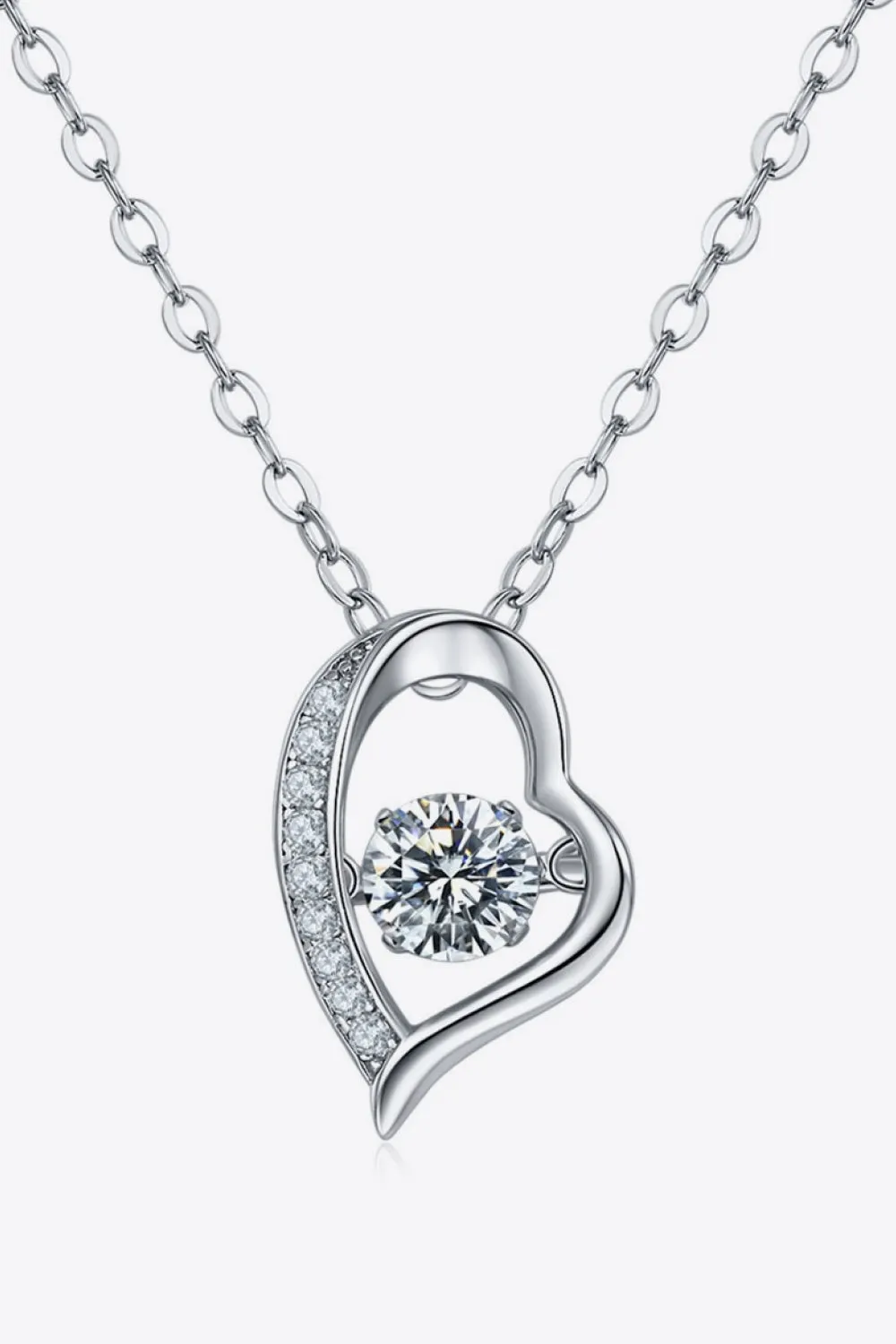 925 Sterling Silver Moissanite Pendant Necklace sold by Gigi Laurent