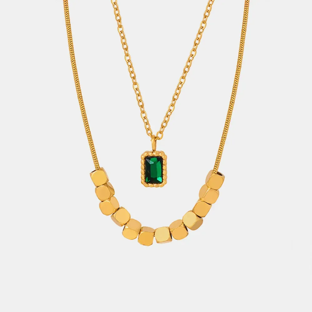 18K Gold-Plated Double-Layered Necklace sold by Gigi Laurent product image thumbnail 5