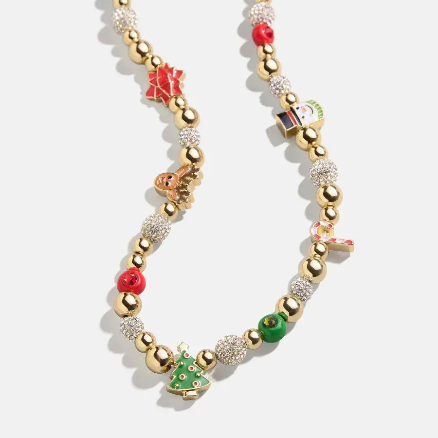 Rhinestone 14K Gold-Plated Beaded Necklace sold by Gigi Laurent product image thumbnail 4