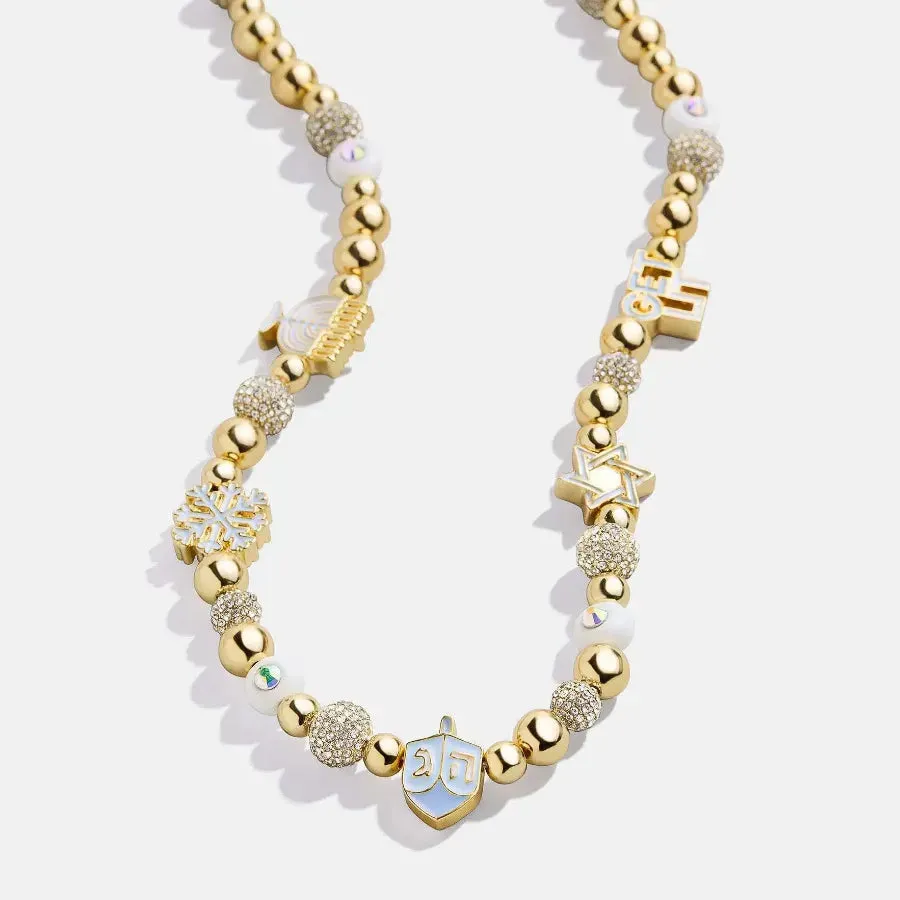 Rhinestone 14K Gold-Plated Beaded Necklace sold by Gigi Laurent product image thumbnail 5