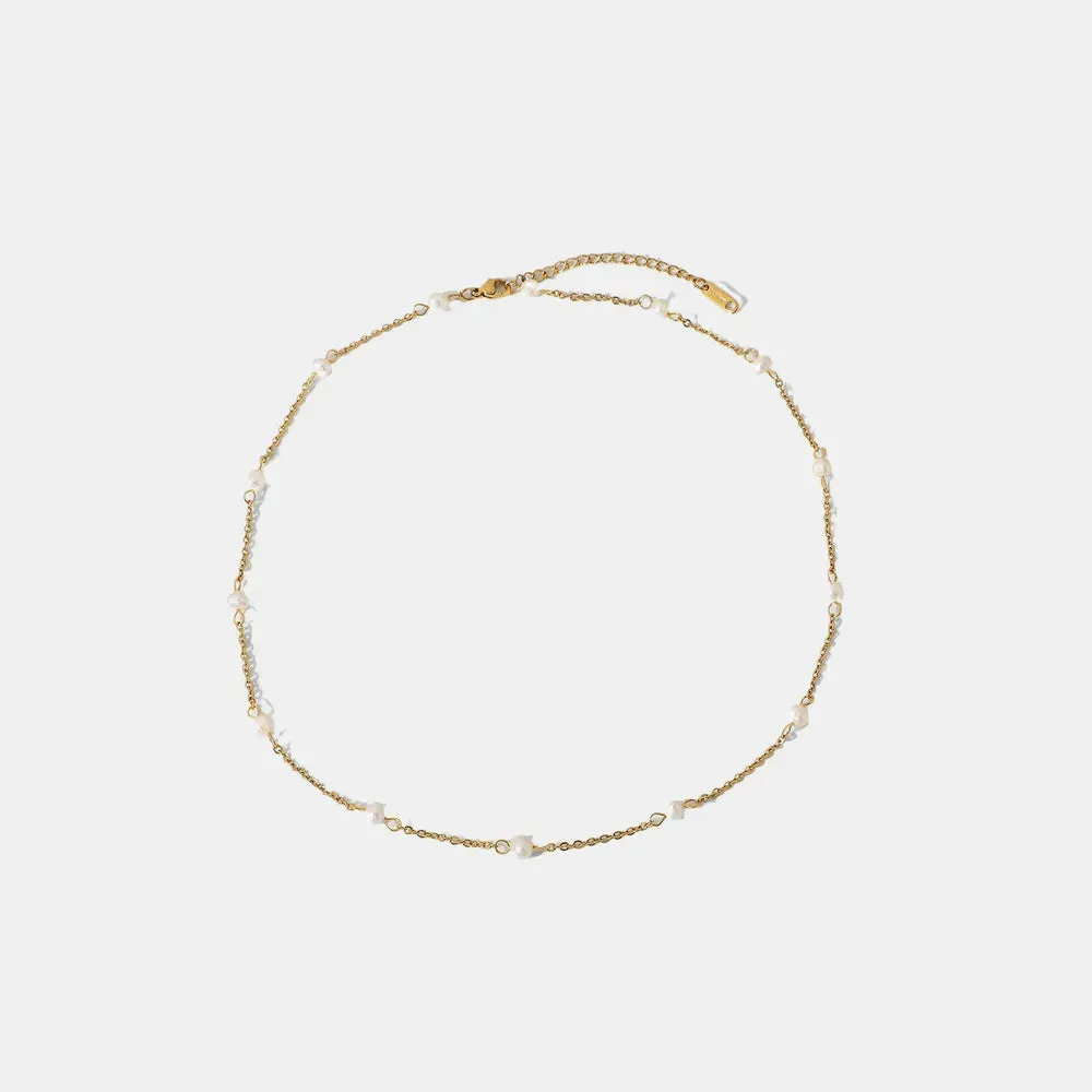 Freshwater Pearl 18K Gold-Plated Necklace sold by Gigi Laurent product image thumbnail 5