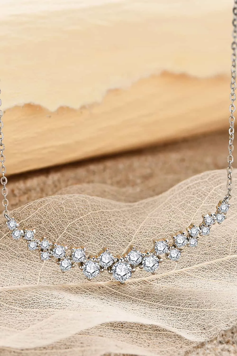 1.64 Carat Moissanite 925 Sterling Silver Necklace sold by Gigi Laurent product image thumbnail 4