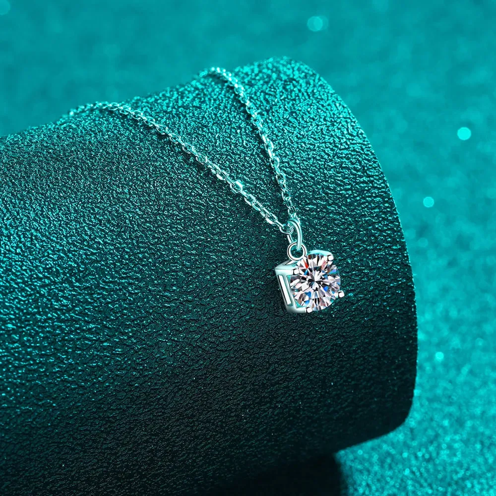 1 Carat Moissanite 925 Sterling Silver Necklace sold by Gigi Laurent product image thumbnail 3