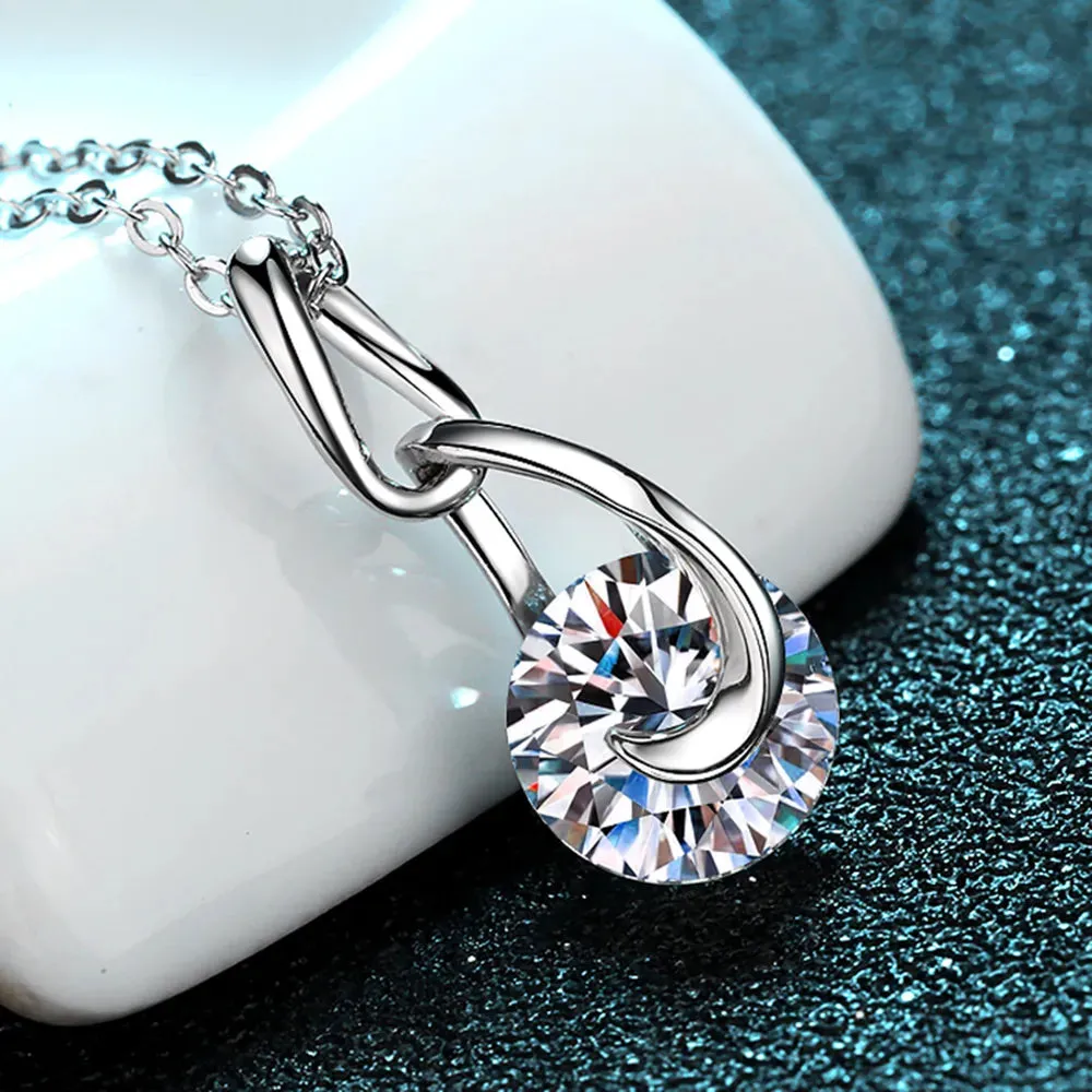 2 Carat Moissanite 925 Sterling Silver Necklace sold by Gigi Laurent product image thumbnail 3