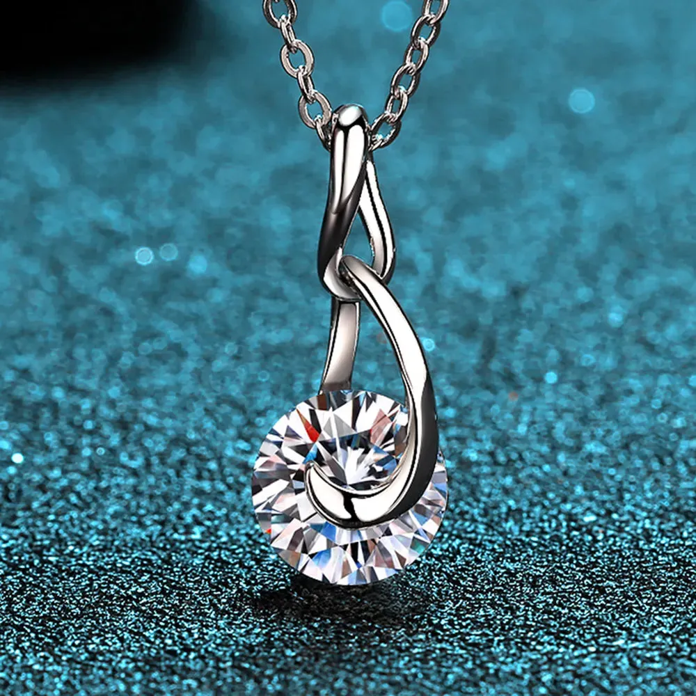 2 Carat Moissanite 925 Sterling Silver Necklace sold by Gigi Laurent