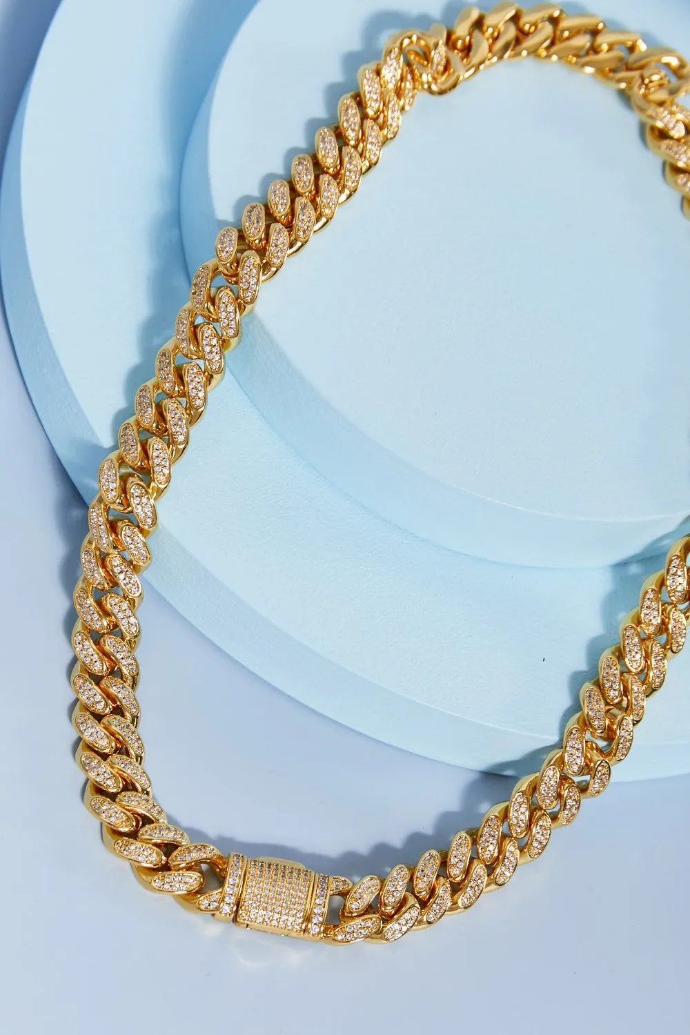 Brass Curb Chain Necklace sold by Gigi Laurent product image thumbnail 3