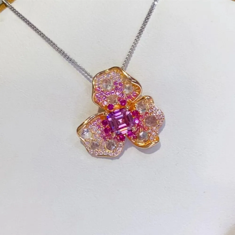 2 Carat Moissanite 925 Sterling Silver Pendant Necklace sold by Gigi Laurent