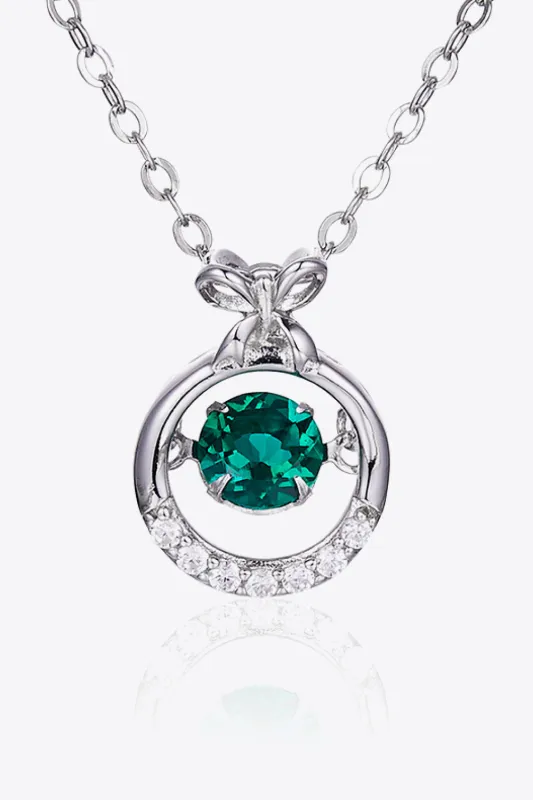 Lab-Grown Emerald Pendant Necklace sold by Gigi Laurent