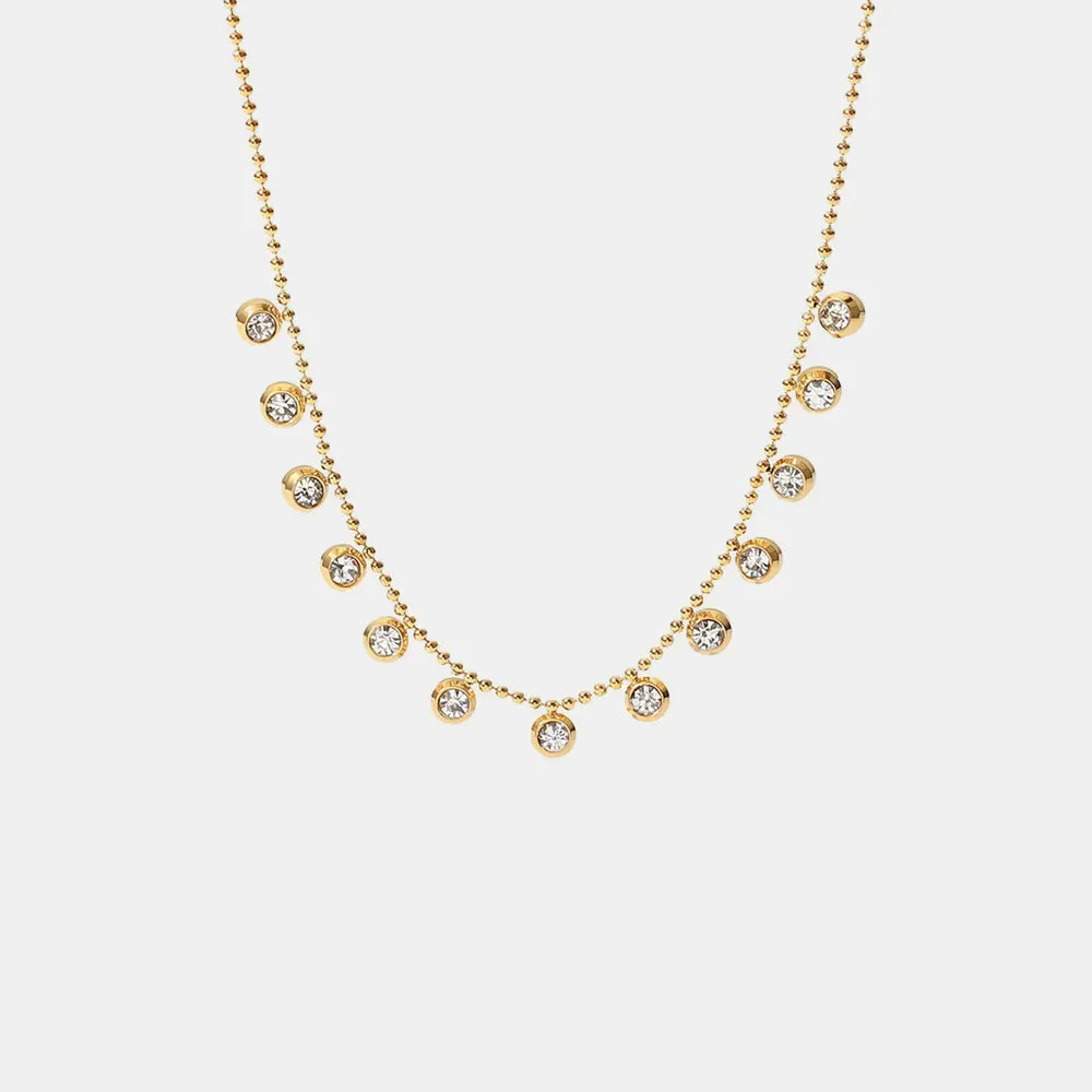 Zircon 18K Gold-Plated Necklace sold by Gigi Laurent