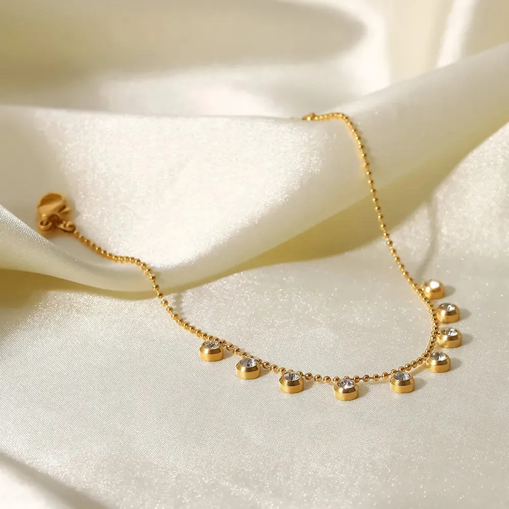 Zircon 18K Gold-Plated Necklace sold by Gigi Laurent product image thumbnail 4