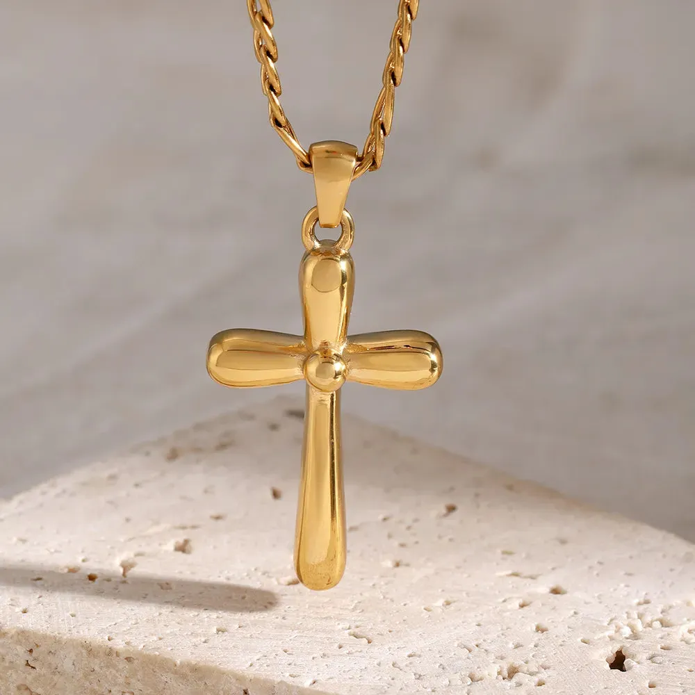 Stainless Steel Cross Necklace sold by Gigi Laurent product image thumbnail 2