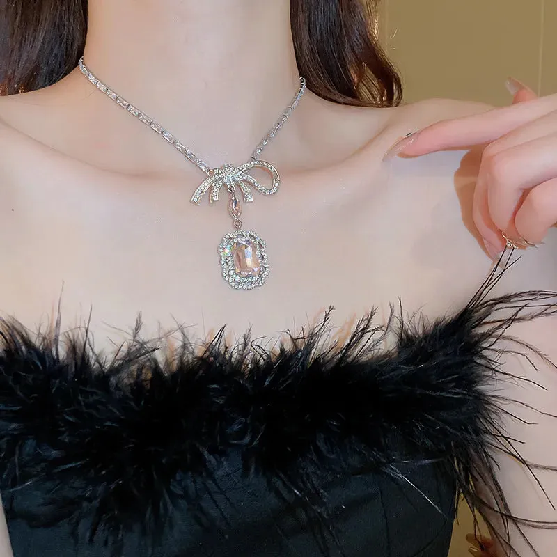 Alloy Crystal Geometric Pendant Necklace sold by Gigi Laurent product image thumbnail 3