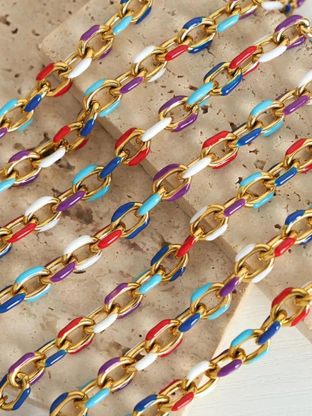 18K Gold-Plated Titanium Steel Necklace sold by Gigi Laurent product image thumbnail 3