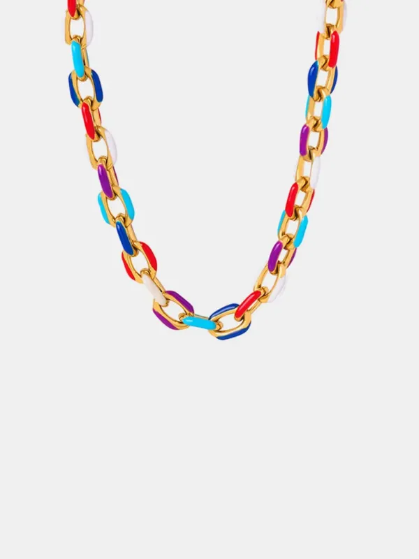 18K Gold-Plated Titanium Steel Necklace sold by Gigi Laurent