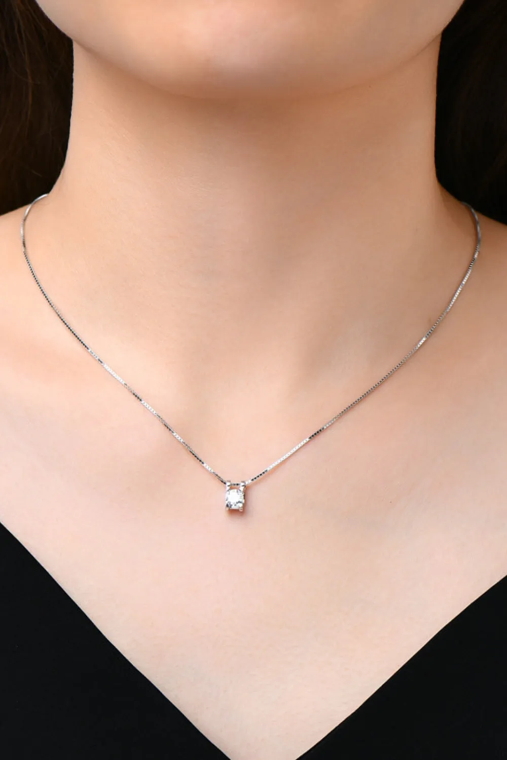 Moissanite 925 Sterling Silver Necklace sold by Gigi Laurent product image thumbnail 2