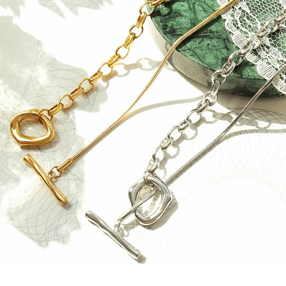 Titanium Steel Chain Necklace sold by Gigi Laurent product image thumbnail 2