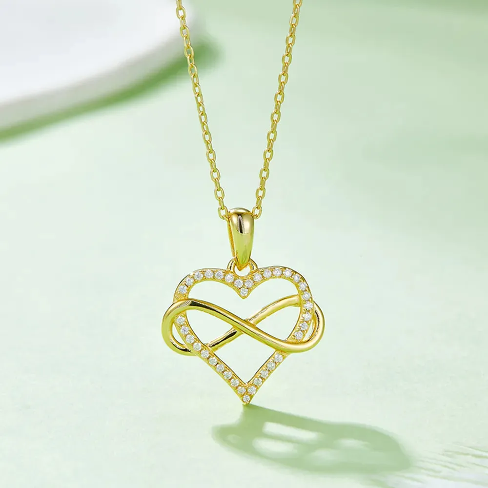 Moissanite 925 Sterling Silver Heart Shape Necklace sold by Gigi Laurent product image thumbnail 2