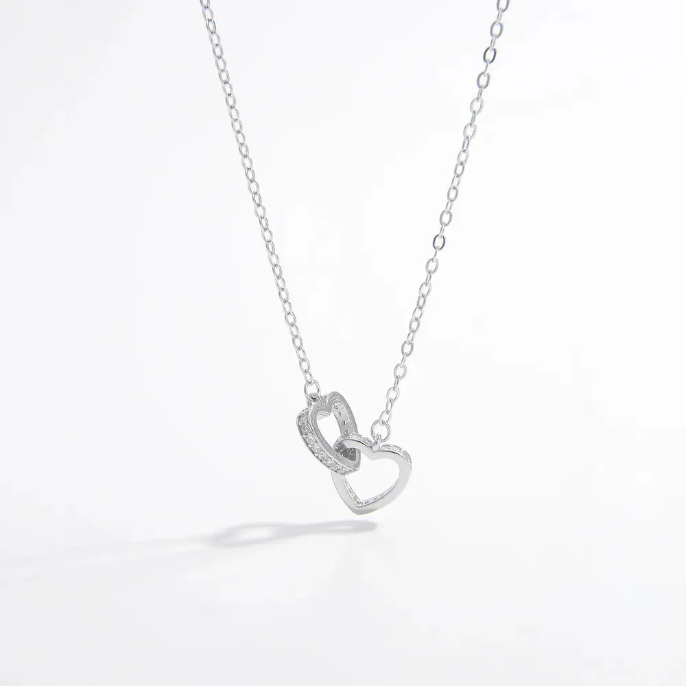 925 Sterling Silver Inlaid Zircon Heart Necklace sold by Gigi Laurent product image thumbnail 5