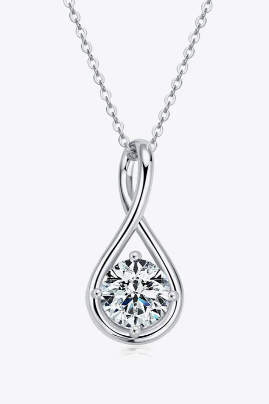 2 Carat Moissanite 925 Sterling Silver Necklace sold by Gigi Laurent
