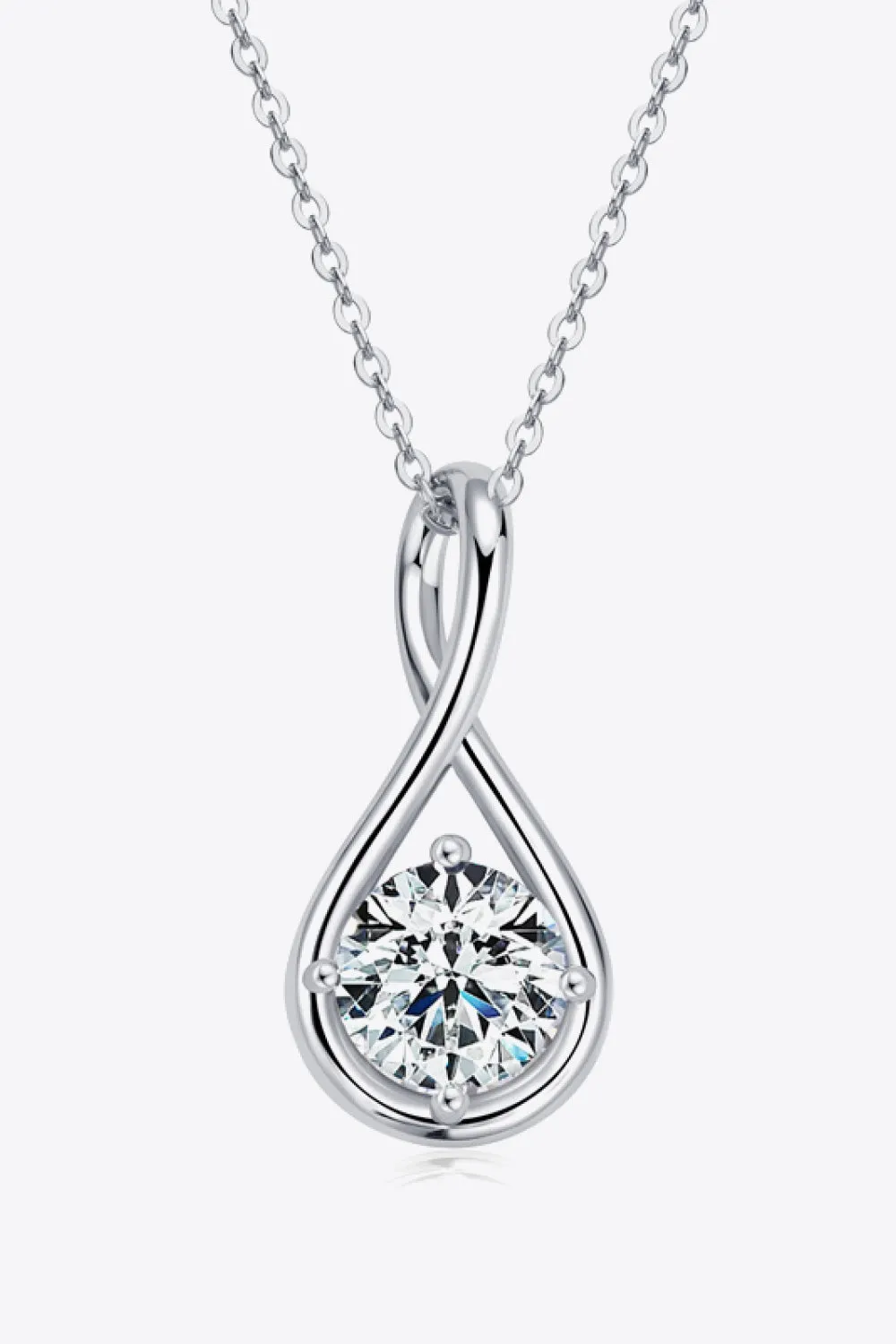 2 Carat Moissanite 925 Sterling Silver Necklace sold by Gigi Laurent