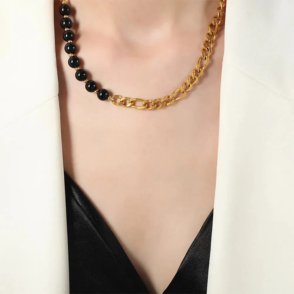 Bead Detail Chunky Chain Necklace sold by Gigi Laurent product image thumbnail 5