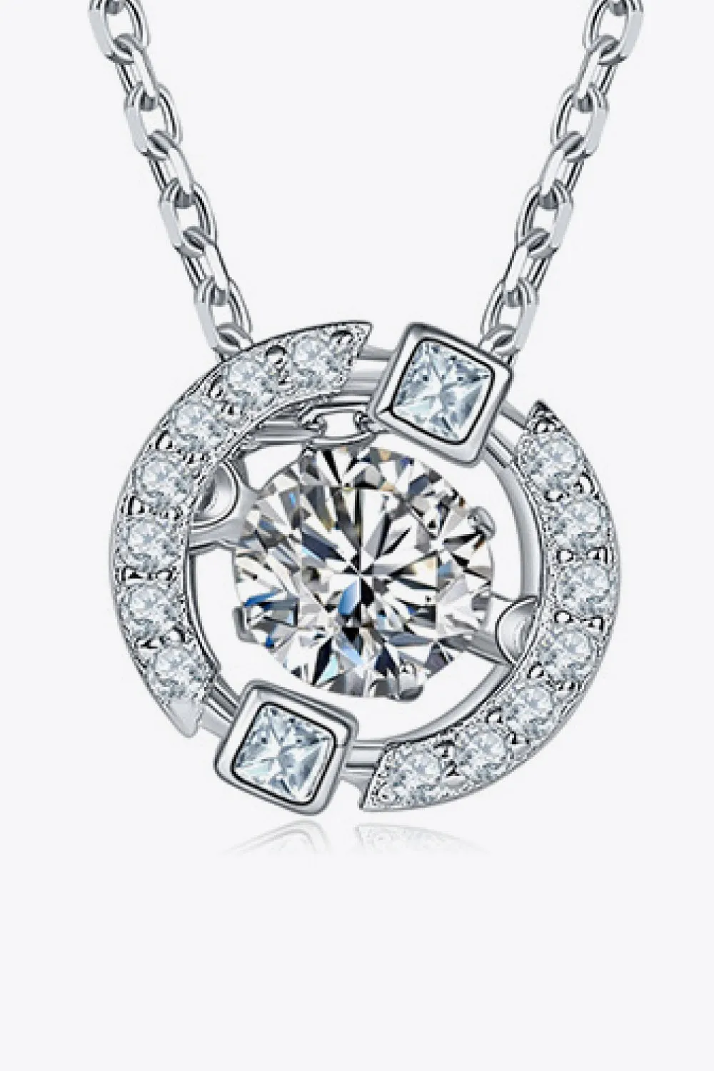 Moissanite Pendant Chain-Link Necklace sold by Gigi Laurent product image thumbnail 2