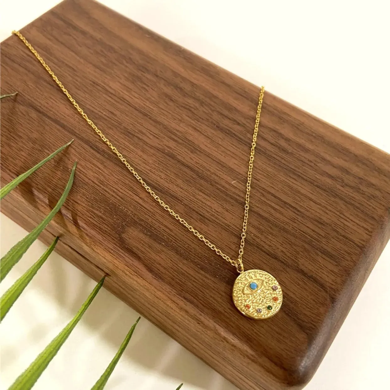 18K Gold-Plated Coin Pendant Necklace sold by Gigi Laurent product image thumbnail 4