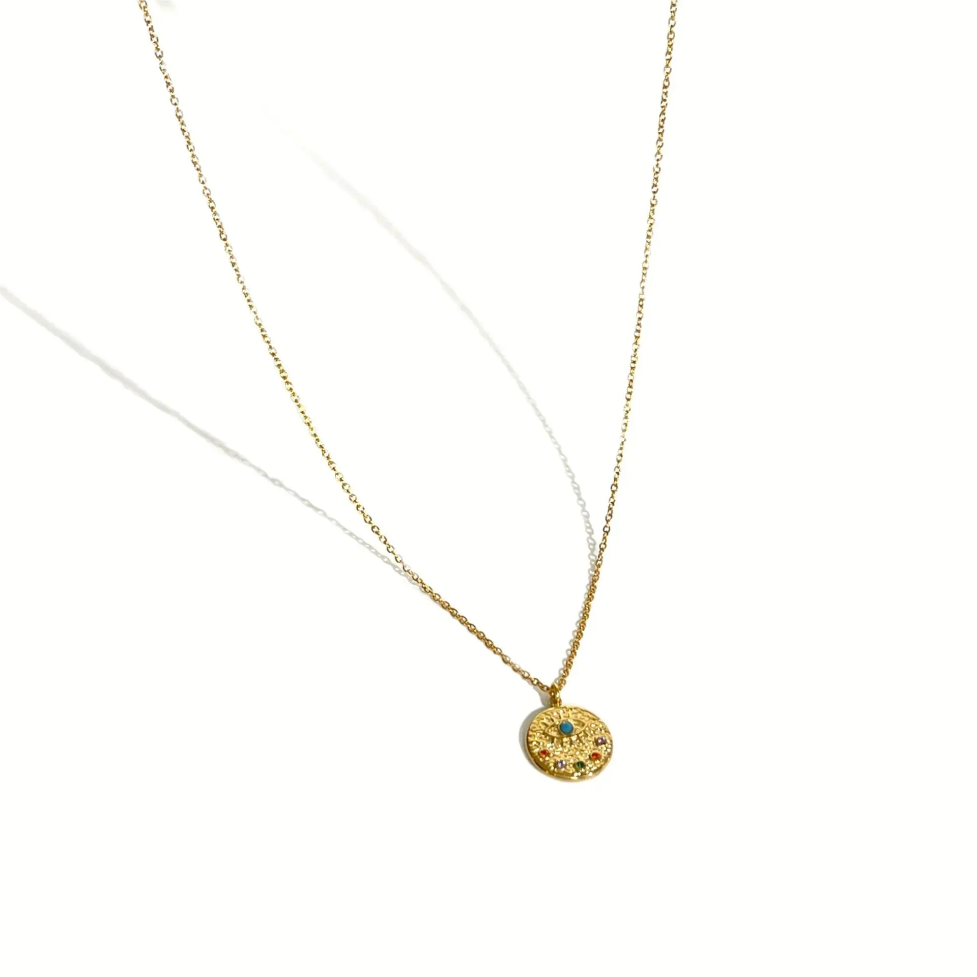 18K Gold-Plated Coin Pendant Necklace sold by Gigi Laurent product image thumbnail 3