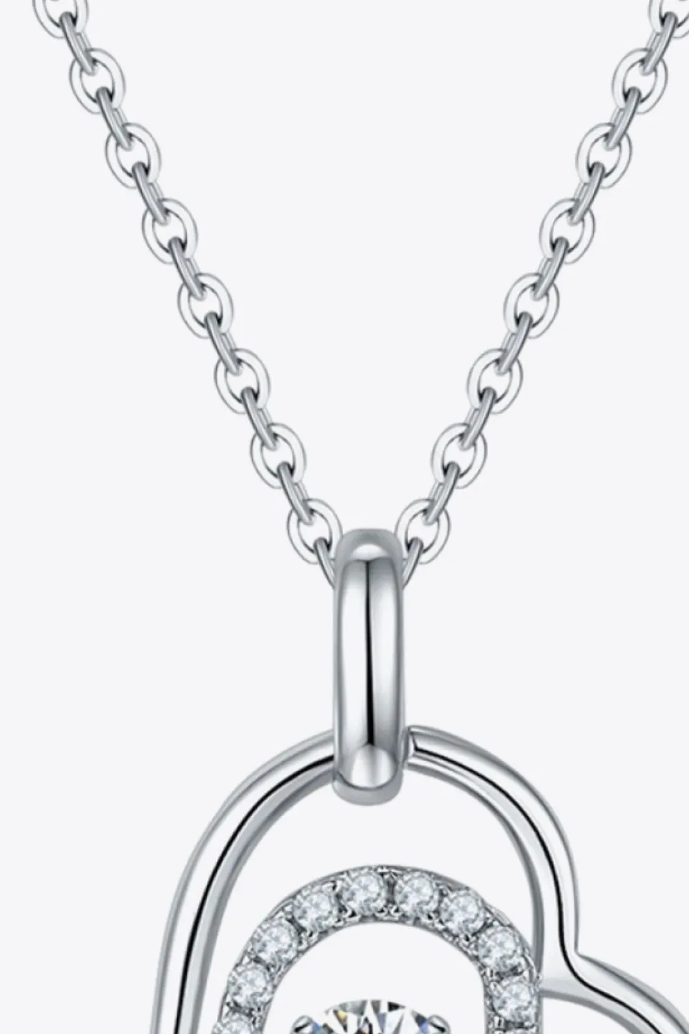 Moissanite Heart Pendant Necklace sold by Gigi Laurent product image thumbnail 3