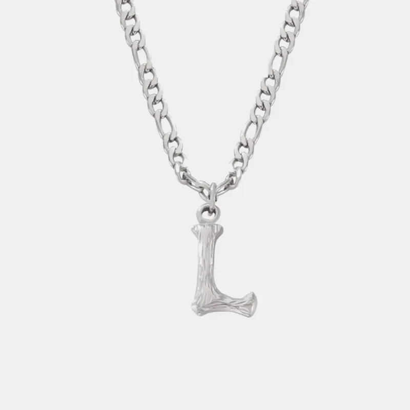 Titanium Steel Letter Pendant Necklace sold by Gigi Laurent