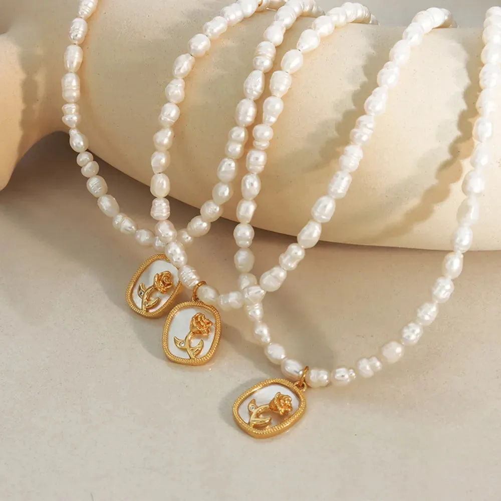 18K Gold-Plated Freshwater Pearl Necklace sold by Gigi Laurent product image thumbnail 2