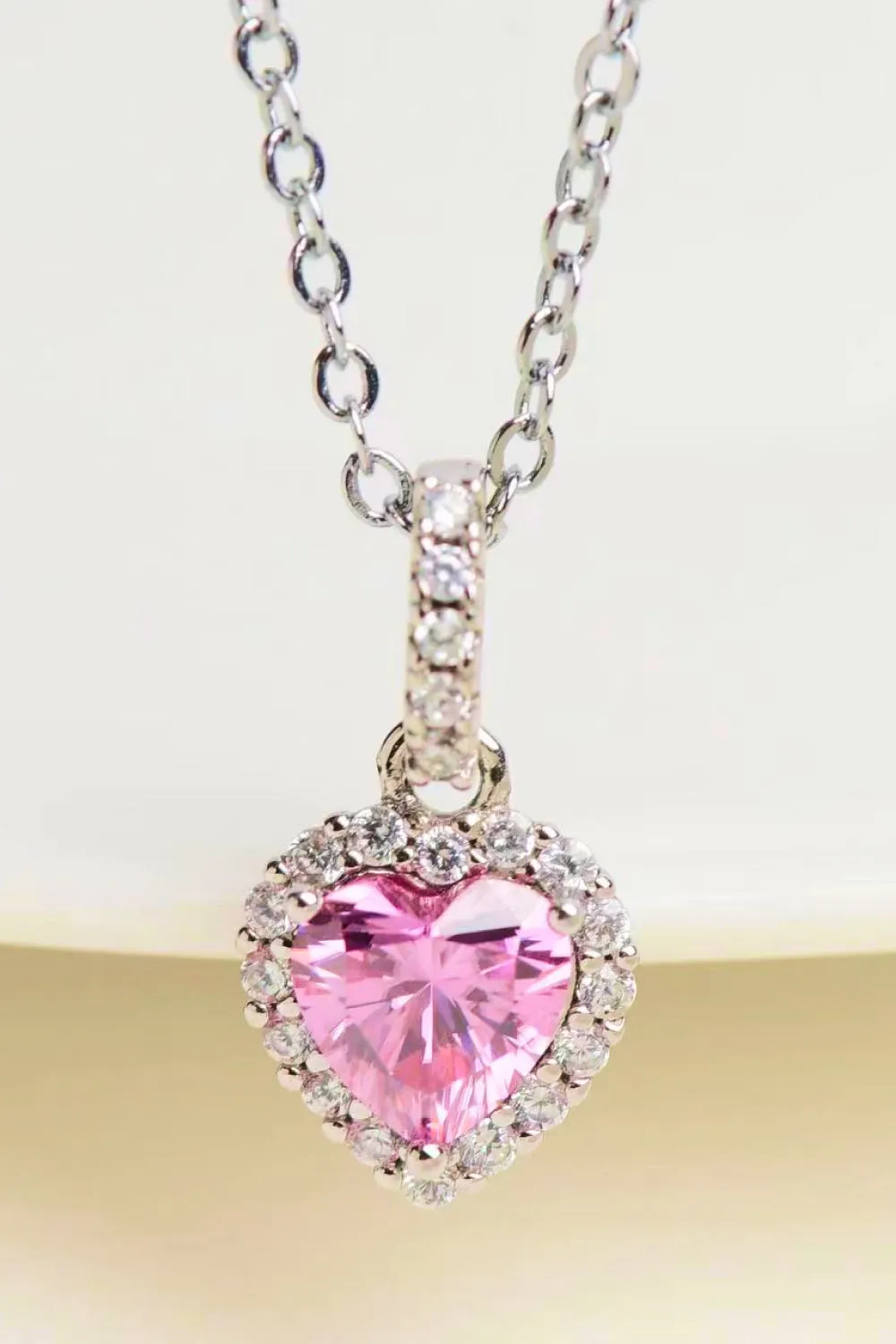 1 Carat Moissanite Heart Pendant Necklace sold by Gigi Laurent product image thumbnail 4