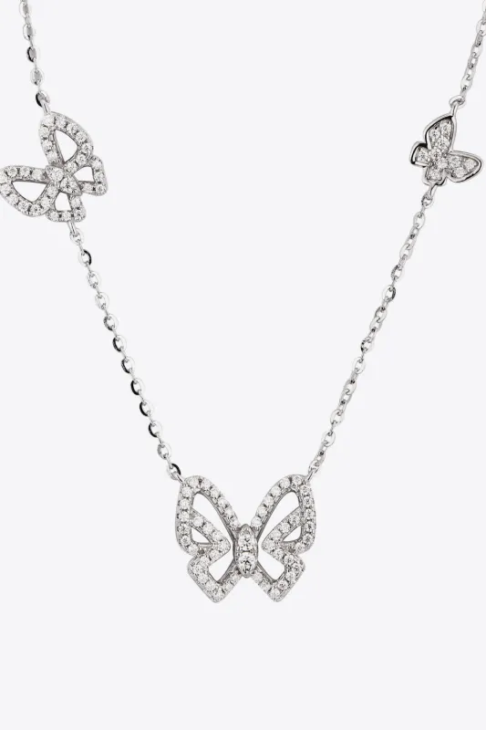 Moissanite Butterfly Shape Necklace sold by Gigi Laurent