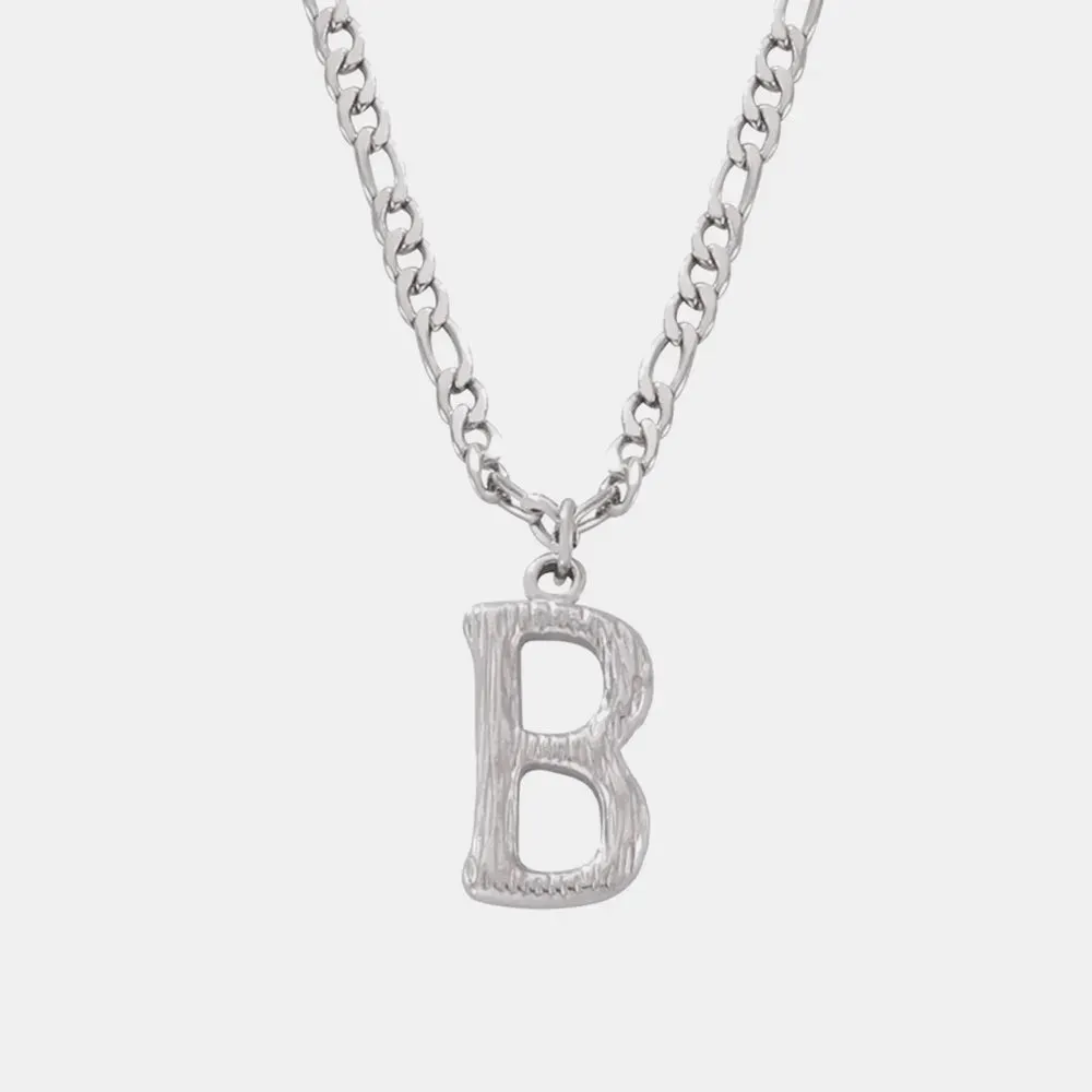 Titanium Steel Letter Pendant Necklace sold by Gigi Laurent product image thumbnail 2