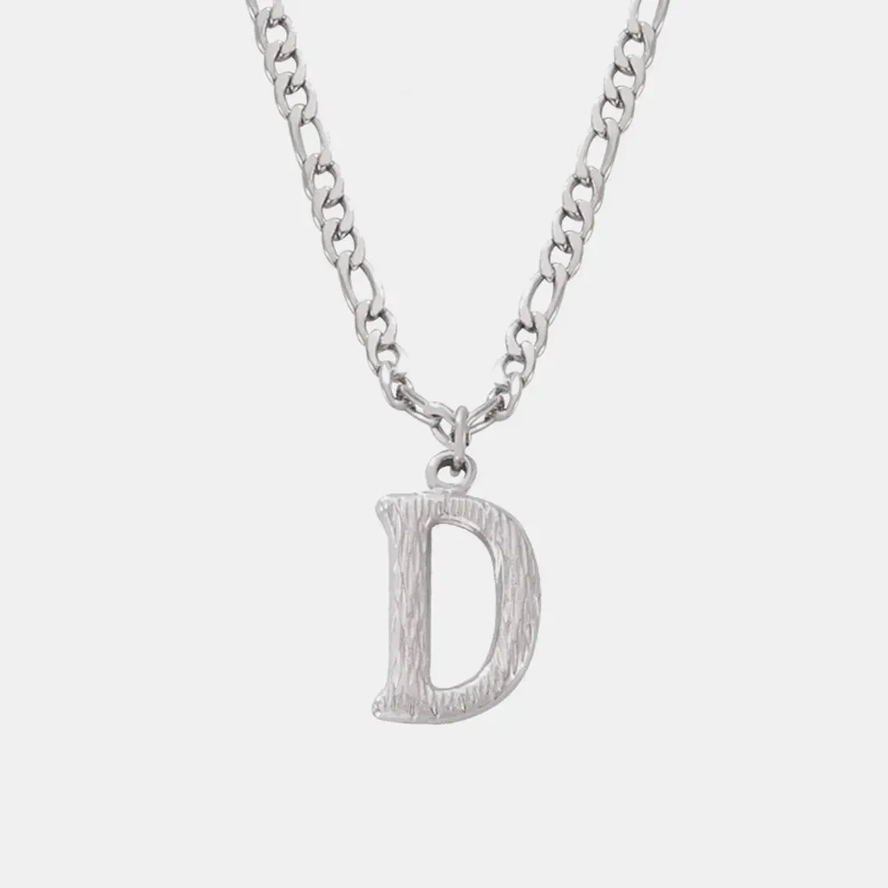 Titanium Steel Letter Pendant Necklace sold by Gigi Laurent product image thumbnail 4