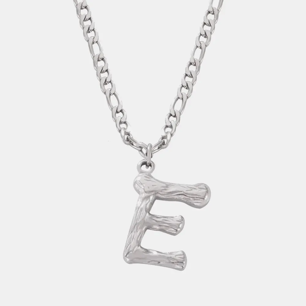 Titanium Steel Letter Pendant Necklace sold by Gigi Laurent product image thumbnail 5