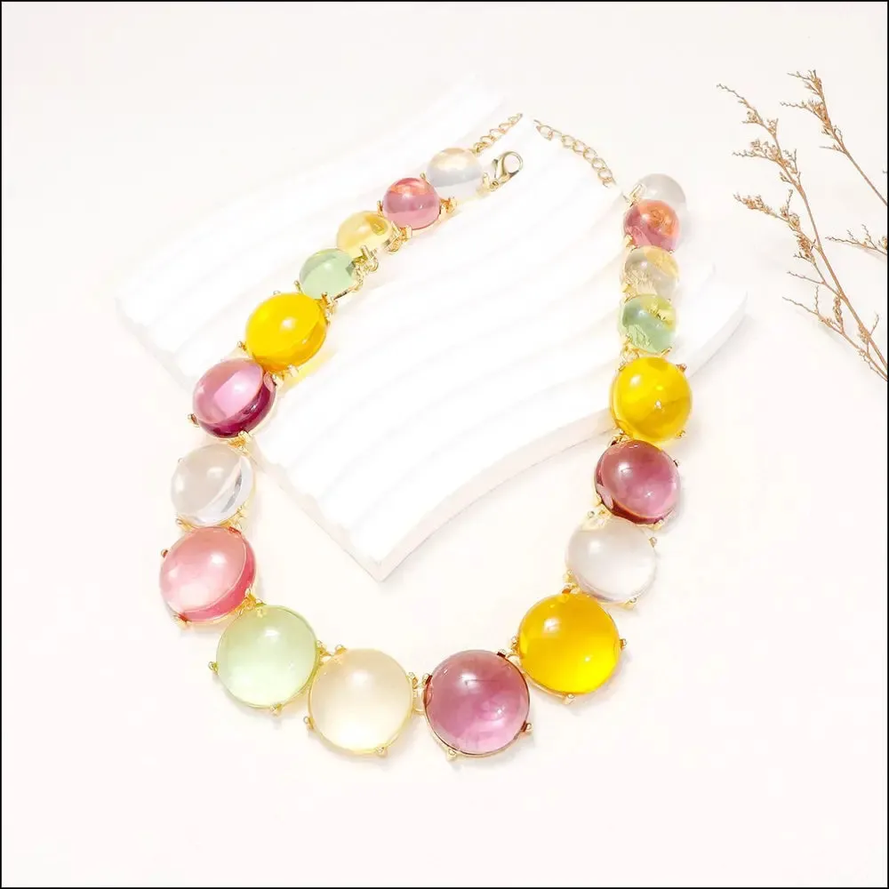 Alloy & Round Rhinestone Necklace sold by Gigi Laurent product image thumbnail 2