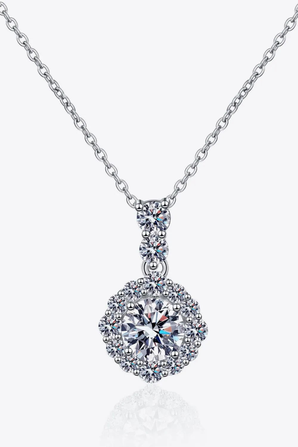 1 Carat Moissanite 925 Sterling Silver Necklace sold by Gigi Laurent product image thumbnail 3