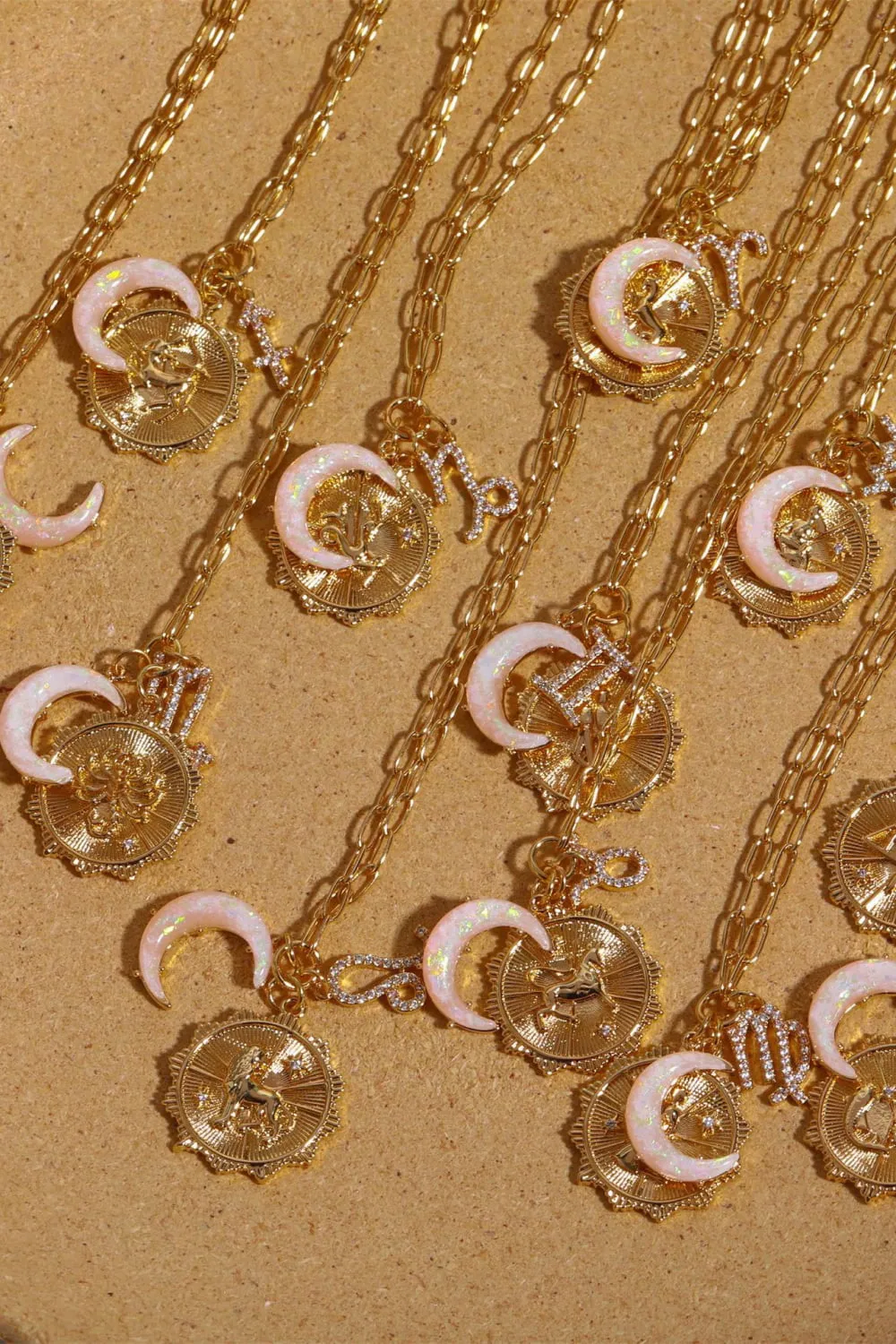 Constellation and Moon Pendant Copper Necklace sold by Gigi Laurent