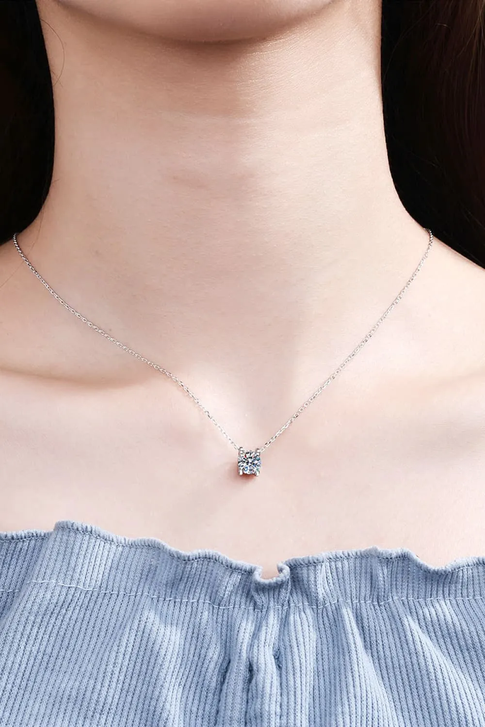 Moissanite 925 Sterling Silver Necklace sold by Gigi Laurent product image thumbnail 2