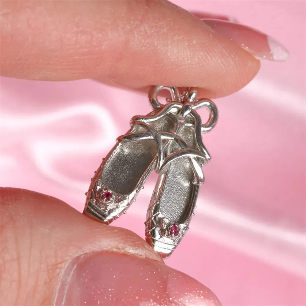 Copper Ballet Shoe Pendant Necklace sold by Gigi Laurent product image thumbnail 5